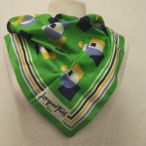Jacques Fath Paris, France Scarf with Geometric Shapes